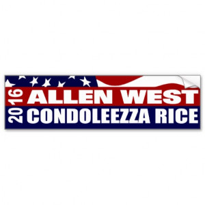 allen_west_condoleezza_rice_2016_bumper_sticker ...