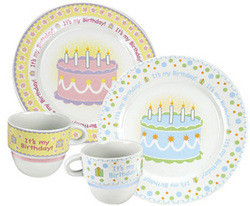 Happy Birthday Plate & Cup Gift Set
