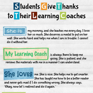 Read Learning Coach appreciation quotes.