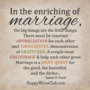 Enriching of Marriage