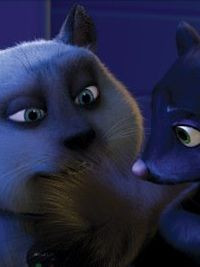 Shoo, go on, get away from here. My owner does not give scraps to ...