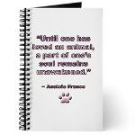 Animal, Dog Love Quote, Anatole France Journal