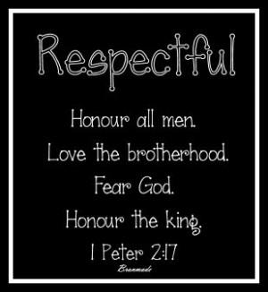 Respect | KJV Bible Verses
