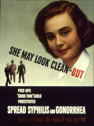 World War II-era Poster Warning