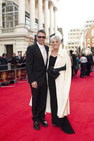 Tyne Daly and her brother at the Olivier Awards