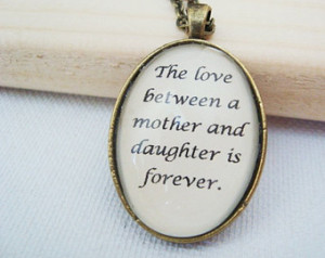the love between a mother and daughter is forever, mother jewelry ...