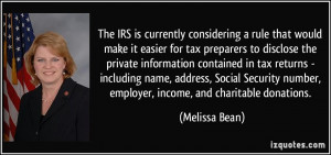 rule that would make it easier for tax preparers to disclose ...