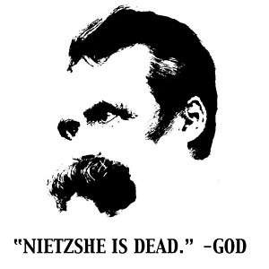 NIETZSCHE IS Dead. GOD funny German philosophy T Shirt