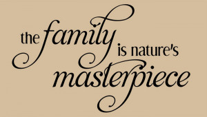 Catalog > Family Nature's Masterpiece, Family Wall Art Decal