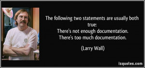 The following two statements are usually both true: There's not enough ...
