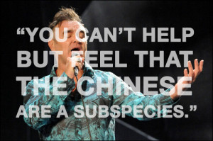 morrissey calls chinese people 