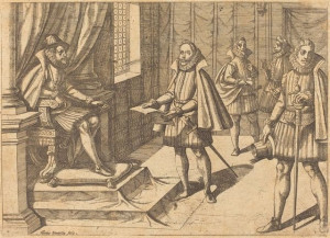 Antonio Tempesta Philip Ii Of Spain On His Throne 1612 picture