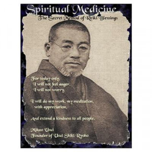 CafePress > Wall Art > Posters > Usui Reiki Blessing Poster