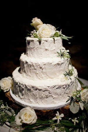 rustic vintage wedding cake