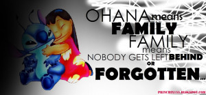 family means nobody gets left behind or forgotten lilo and stitch ...