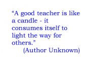 quote about teaching 3 this is oen of the set of quotes that i used in ...