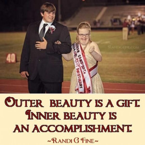 Inspirational Beauty Quote Outer beauty is a gift. Inner beauty is an ...