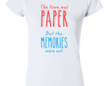 paper towns inspired quote t shirt tshirt tee shirt gift the town was ...