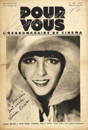 ... Louise Brooks, in Paris since Friday, devotes soft ’For You’ this