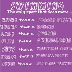 ... like to say that this is the most logic conparison in swimming. More