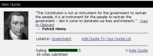 ... . But Patrick Henry never said it. He never wrote it. It is fake