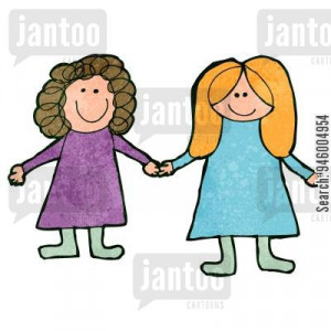 ... on a cartoon best friends holding hands children holding hands cartoon