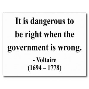 Voltaire Quote 7a Post Card