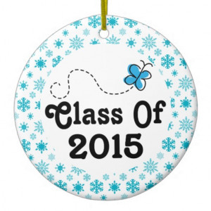 Class Of 2015 Graduation Gift Christmas Ornament