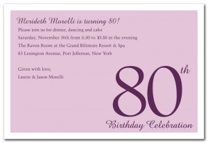 Numeral Card Blue Birthday Invitations
