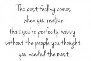 best feeling #without you #happy without you #smile #quotes