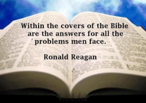 Ronald Reagan Quotes About God | Ronald Reagan quote on God's Word!