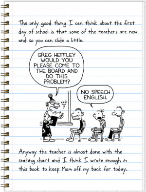 Diary of a Wimpy Kid Day 1