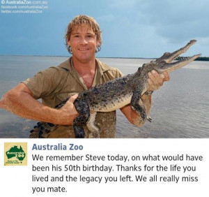 love animals steve irwin The Crocodile Hunter Terri Irwin sorry not ...