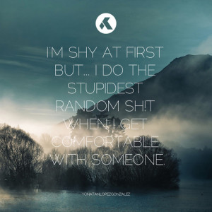 shy at first…