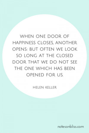 Helen Keller When One Door Closes Quotes