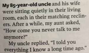 Communication in marriage?