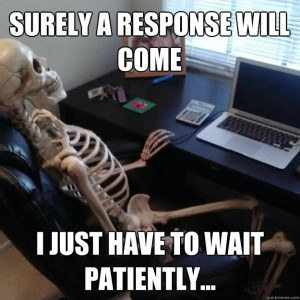 Skeleton Waiting For Text No.7573197