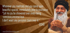 Osho quote on sharing and joy