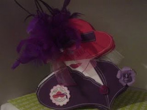 Glenda's Cards: Wow! My Red Hat Society Mini Album from Rhonda