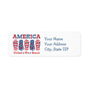Flip Flops America Return Address Labels
