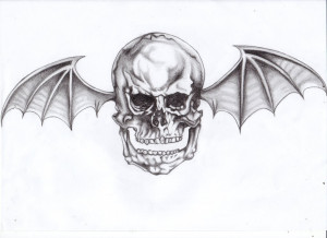 download this Avenged Sevenfold Deathbat Motochand Traditional Art ...