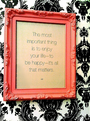 ... , meaningful gift: A framed quote to suit the person. Fun frame
