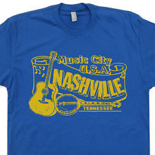 ... Country Music T Shirt Banjo vols Folk Bluegrass Tennessee vintage Tee
