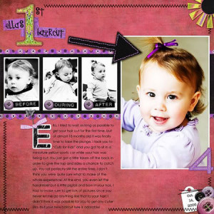 Baby First Haircut Scrapbook Layout About