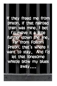 johnny cash song quotes Johnny Cash-Folsom Pris...
