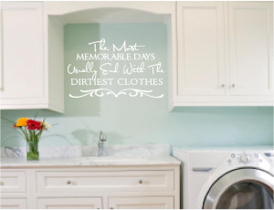 Wall Quotes | Laundry Room Wall Decals