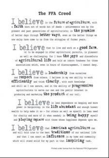 believe in the future of agriculture with a faith born not of words ...