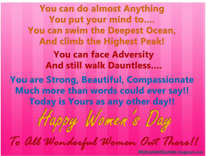 International Women S Day Quotes Women Quotes Tumblr About Men ...