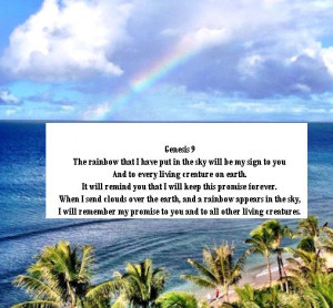 His beautiful promise (Genesis 9:11)