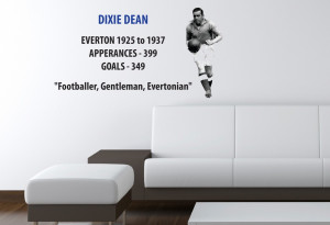 Home • Everton FC Dixie Dean Evertonian Wall Sticker